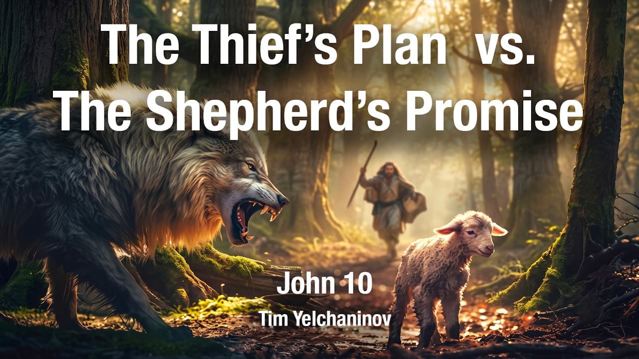 The Thief's Plan vs. The Shepherd's Promise. John ch. 10. Sermon: Tim Yelchaninov